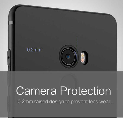 Xiaomi Mi Mix 2 Kılıf Zore İmax Silikon Kamera Korumalı Beyaz