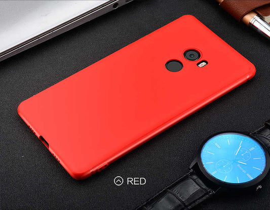 Xiaomi Mi Mix 2 Kılıf Zore İmax Silikon Kamera Korumalı Kırmızı