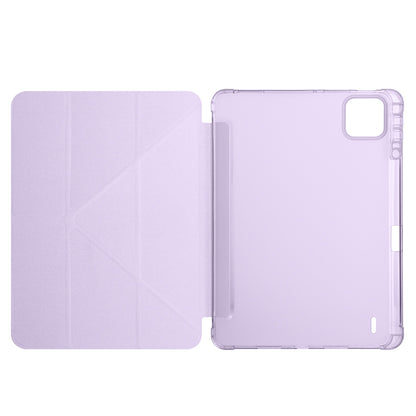 Xiaomi Pad 7 Kılıf Zore Tri Folding Kalem Bölmeli Standlı Kılıf Lacivert