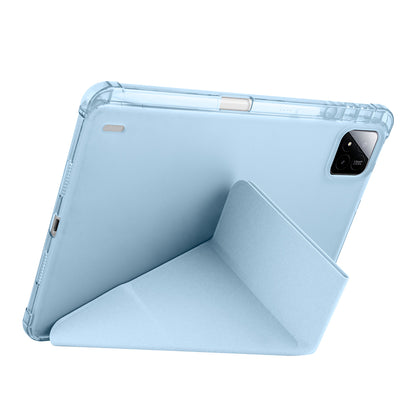 Xiaomi Pad 7 Pro Kılıf Zore Tri Folding Kalem Bölmeli Standlı Kılıf Koyu Yeşil