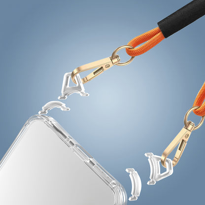 Xiaomi Poco C65 Kılıf Airbagli Takılabilir Askı Aparatlı Zore Snap Silikon Kapak Şeffaf