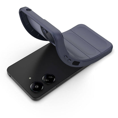 Xiaomi Poco C65 Kılıf Esnek TPU Oyuklu Arka Yüzey Tasarımlı Zore Etnik Silikon Kapak Siyah