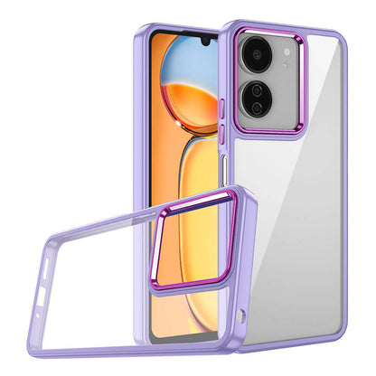 Xiaomi Poco C65 Kılıf Zore Flora Kapak Siyah