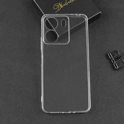 Xiaomi Poco C65 Kılıf Zore Süper Silikon Kapak Renksiz