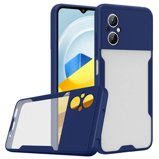 Xiaomi Poco M5 Kılıf Zore Parfe Kapak Lacivert