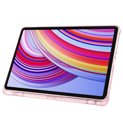 Xiaomi Poco Pad Kılıf Zore Tri Folding Kalem Bölmeli Standlı Kılıf Kırmızı