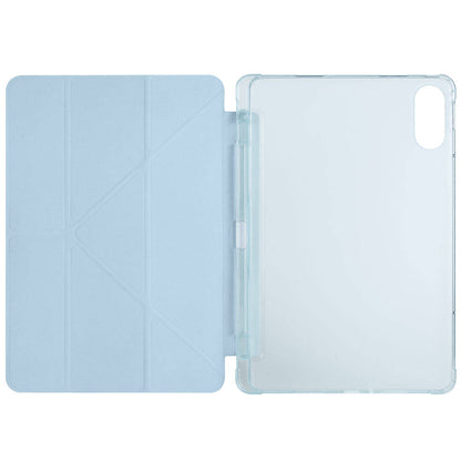 Xiaomi Poco Pad Kılıf Zore Tri Folding Kalem Bölmeli Standlı Kılıf Kırmızı