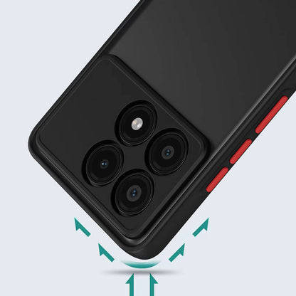 Xiaomi Poco X6 Pro Kılıf Zore Hux Kapak Siyah