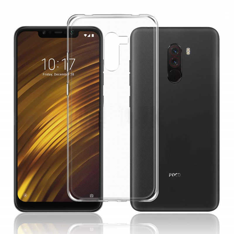 Xiaomi Pocophone F1 Kılıf Zore Süper Silikon Kapak Renksiz