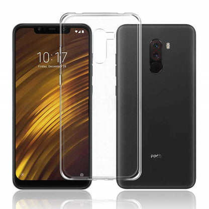 Xiaomi Pocophone F1 Kılıf Zore Süper Silikon Kapak Renksiz