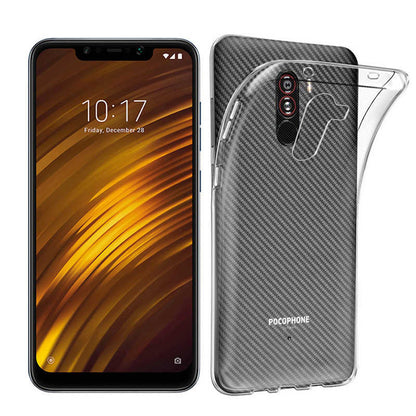 Xiaomi Pocophone F1 Kılıf Zore Süper Silikon Kapak Renksiz