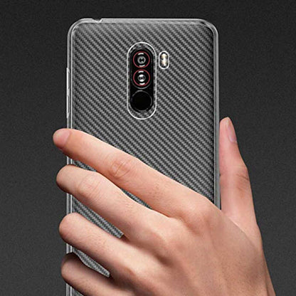Xiaomi Pocophone F1 Kılıf Zore Süper Silikon Kapak Renksiz