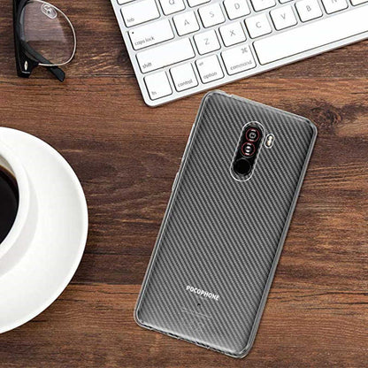 Xiaomi Pocophone F1 Kılıf Zore Süper Silikon Kapak Renksiz