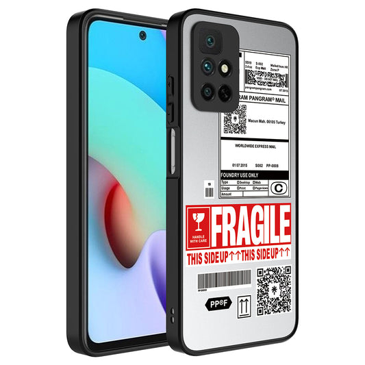 Xiaomi Redmi 10 Kılıf Aynalı Desenli Kamera Korumalı Parlak Zore Mirror Kapak Fragile