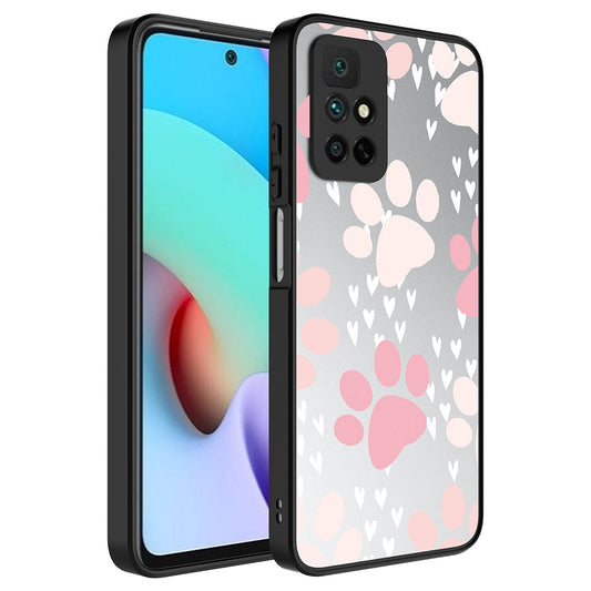 Xiaomi Redmi 10 Kılıf Aynalı Desenli Kamera Korumalı Parlak Zore Mirror Kapak Pati