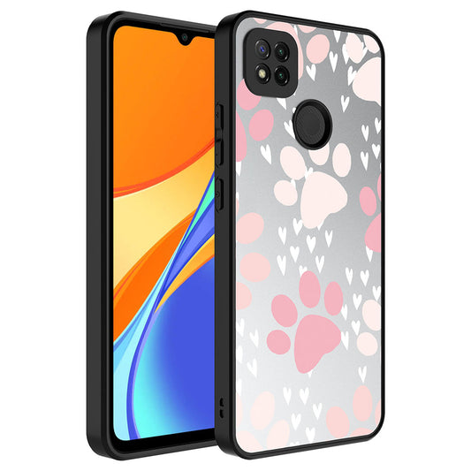 Xiaomi Redmi 10A Kılıf Aynalı Desenli Kamera Korumalı Parlak Zore Mirror Kapak Pati