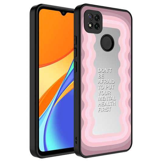 Xiaomi Redmi 10A Kılıf Aynalı Desenli Kamera Korumalı Parlak Zore Mirror Kapak Ayna