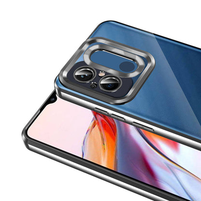 Xiaomi Redmi 12C Kılıf Kamera Korumalı Logo Gösteren Zore Omega Kapak Siyah