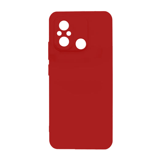 Xiaomi Redmi 12C Kılıf Zore Biye Silikon Kırmızı