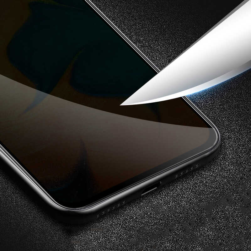 Xiaomi Redmi 12C Zore New 5D Privacy Temperli Ekran Koruyucu Siyah