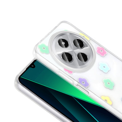 Xiaomi Redmi 14C 4G Kılıf Şeffaf Figürlü Zore Folk Sert Kapak Sevimli Köpek