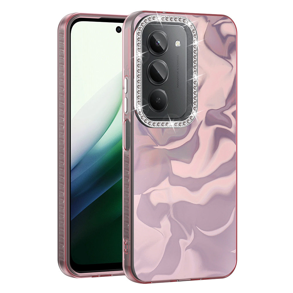 Xiaomi Redmi 15 Kılıf Airbagli Parlak Taş Detay Tasarımlı Zore Esila Kapak