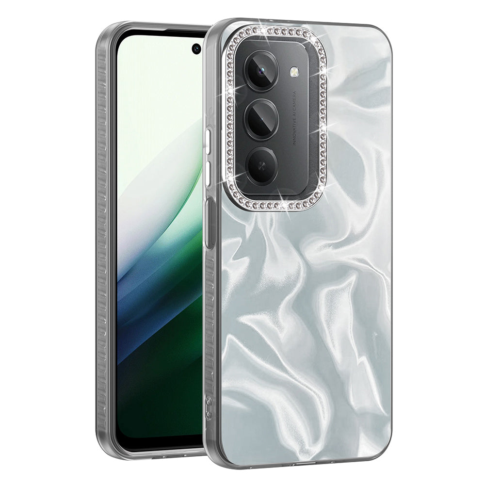 Xiaomi Redmi 15 Kılıf Airbagli Parlak Taş Detay Tasarımlı Zore Esila Kapak