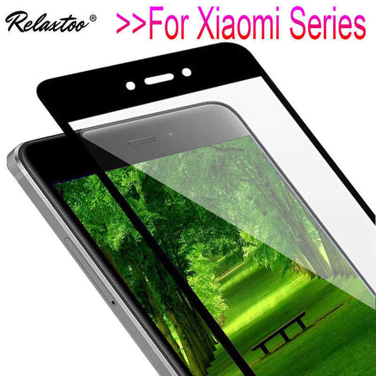 Xiaomi Redmi 4A Zore Kenarları Kırılmaya Dayanıklı Cam Ekran Koruyucu Siyah