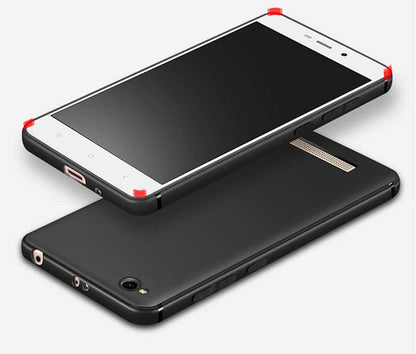Xiaomi Redmi 4A Kılıf Zore İmax Silikon Kamera Korumalı Kırmızı