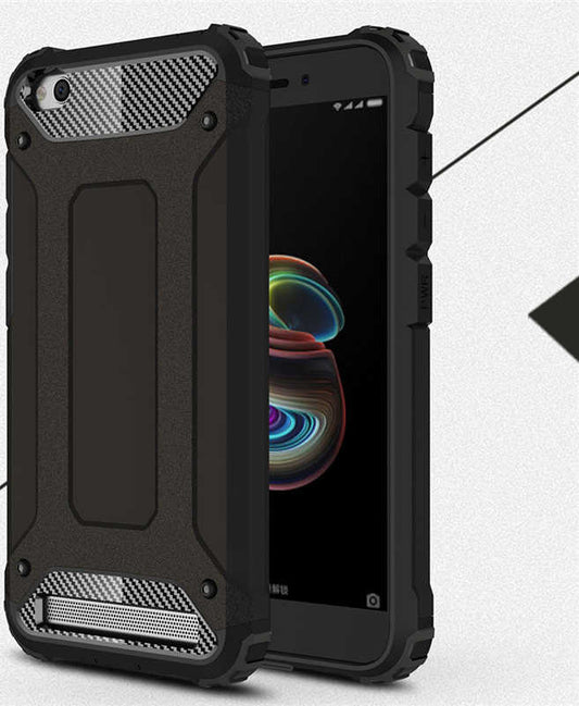 Xiaomi Redmi 5A Kılıf Zore Crash Silikon Kapak Siyah