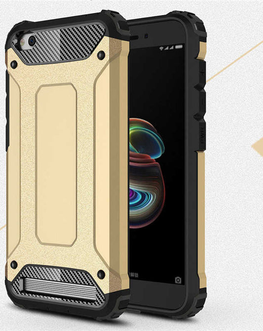 Xiaomi Redmi 5A Kılıf Zore Crash Silikon Kapak Gold