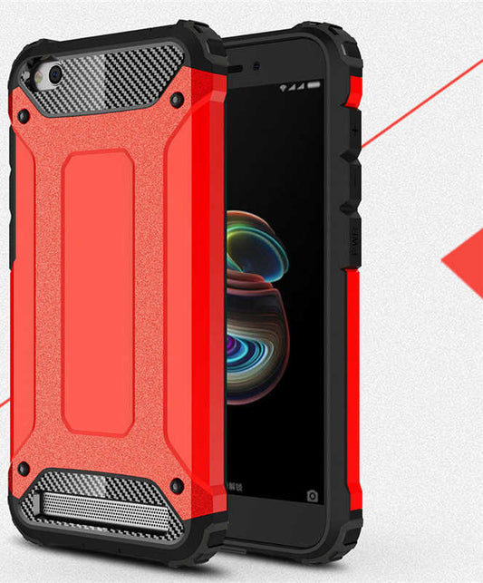 Xiaomi Redmi 5A Kılıf Zore Crash Silikon Kapak Kırmızı