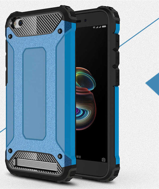 Xiaomi Redmi 5A Kılıf Zore Crash Silikon Kapak Mavi