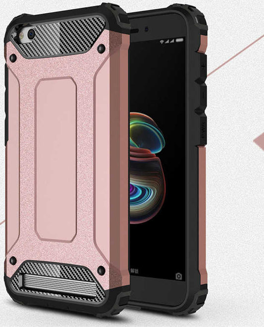 Xiaomi Redmi 5A Kılıf Zore Crash Silikon Kapak Rose Gold