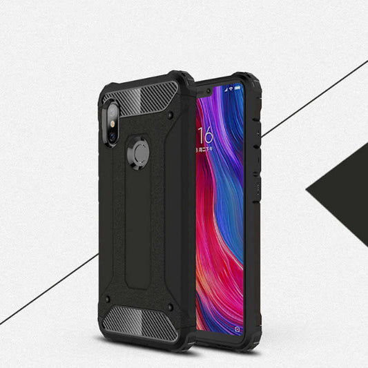 Xiaomi Redmi 6 Kılıf Zore Crash Silikon Kapak Siyah