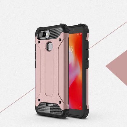 Xiaomi Redmi 6 Kılıf Zore Crash Silikon Kapak Rose Gold