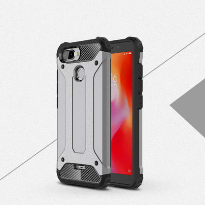 Xiaomi Redmi 6 Kılıf Zore Crash Silikon Kapak Gri