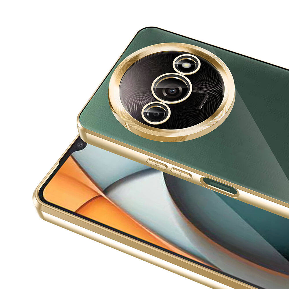 Xiaomi Redmi A3 4G 2024 Kılıf Kamera Korumalı Logo Gösteren Zore Omega Kapak Derin Mor