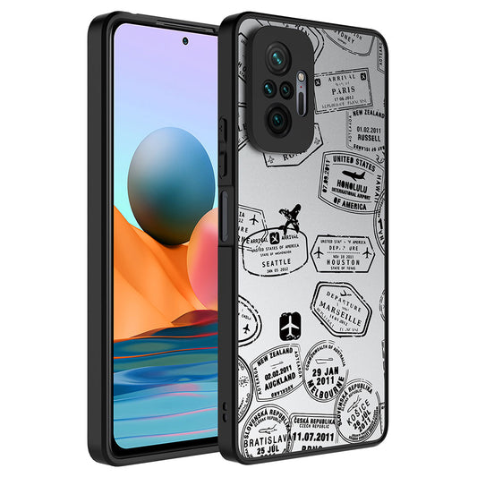 Xiaomi Redmi Note 10 Pro Kılıf Aynalı Desenli Kamera Korumalı Parlak Zore Mirror Kapak Seyahat