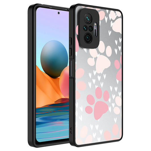 Xiaomi Redmi Note 10 Pro Kılıf Aynalı Desenli Kamera Korumalı Parlak Zore Mirror Kapak Pati