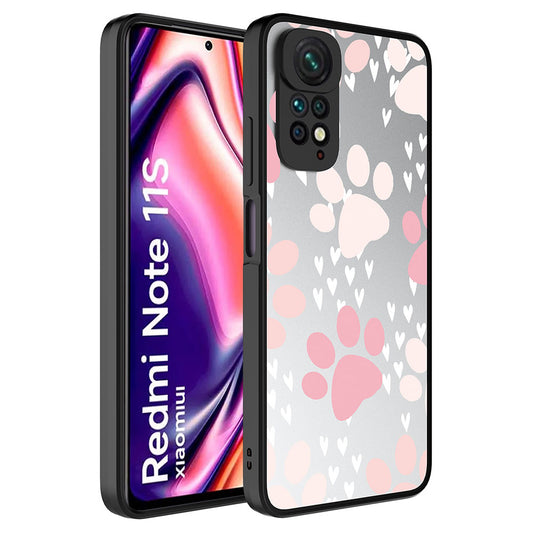 Xiaomi Redmi Note 11 Global Kılıf Aynalı Desenli Kamera Korumalı Parlak Zore Mirror Kapak Pati