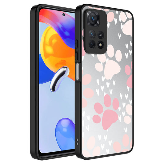 Xiaomi Redmi Note 11 Pro 5G Kılıf Aynalı Desenli Kamera Korumalı Parlak Zore Mirror Kapak Pati