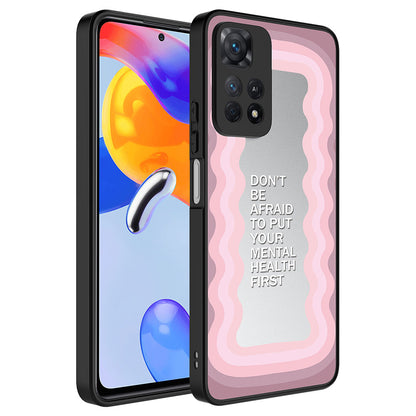 Xiaomi Redmi Note 11 Pro 5G Kılıf Aynalı Desenli Kamera Korumalı Parlak Zore Mirror Kapak Ayna