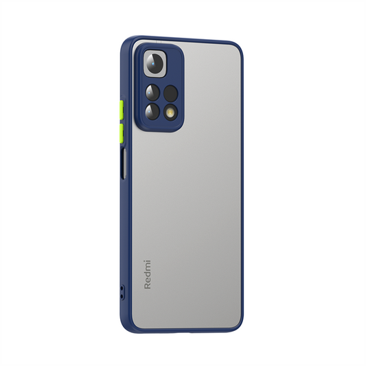 Xiaomi Redmi Note 11 Pro 5G Kılıf Zore Hux Kapak Lacivert