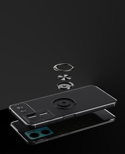 Xiaomi Redmi Note 11E Kılıf Zore Ravel Silikon Kapak Siyah-Mavi