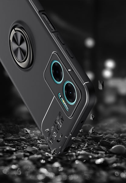 Xiaomi Redmi Note 11E Kılıf Zore Ravel Silikon Kapak Siyah-Mavi