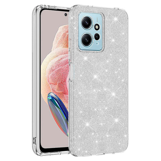 Xiaomi Redmi Note 12 4G Kılıf Zore Shining Silikon Gümüş