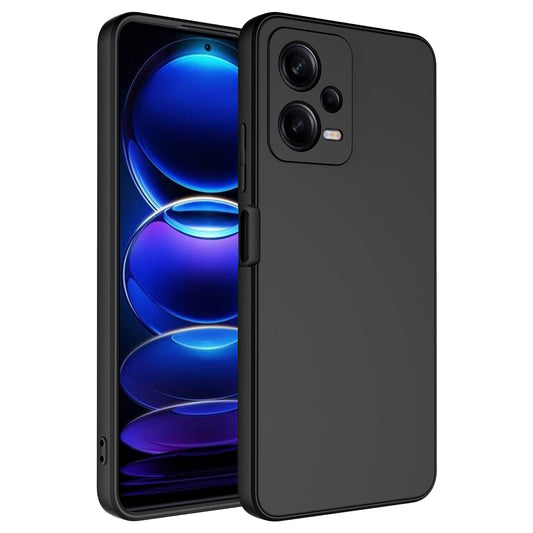 Xiaomi Redmi Note 12 5G Kılıf Zore Mara Lansman Kapak Siyah