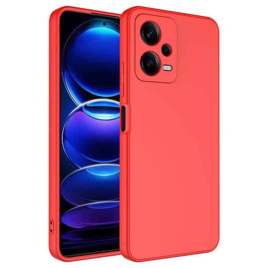 Xiaomi Redmi Note 12 5G Kılıf Zore Mara Lansman Kapak Kırmızı