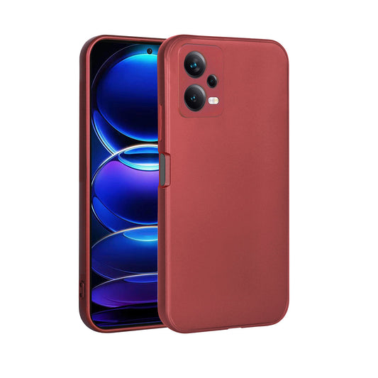 Xiaomi Redmi Note 12 5G Kılıf Zore Premier Silikon Kapak Kırmızı